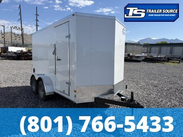 6x12 American Hauler Arrow Enclosed Cargo Trailer - 6'6" Interior - 7K GVWR - Ramp Door