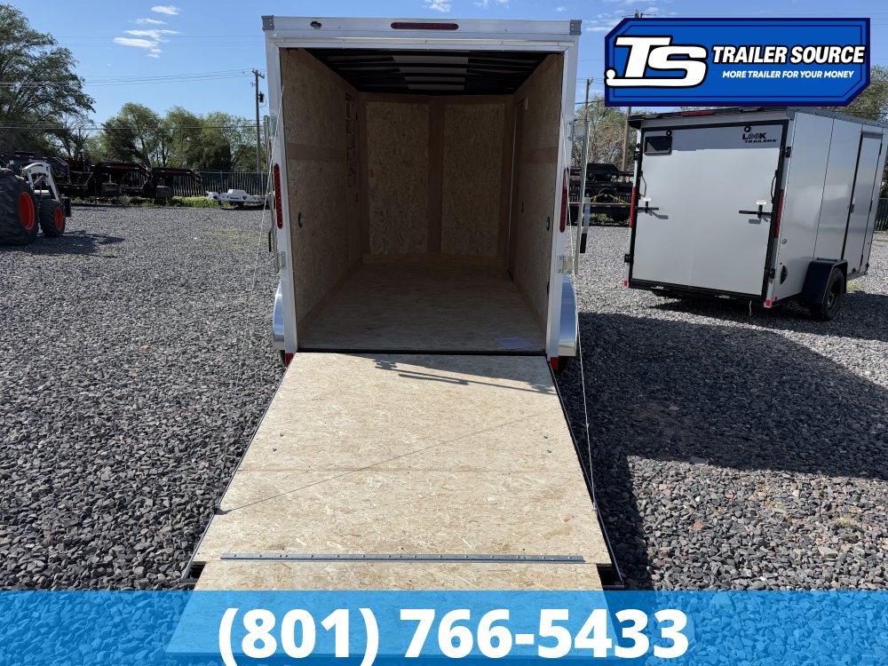 6x12 American Hauler Arrow Enclosed Cargo Trailer - 6'6" Interior - 7K GVWR - Ramp Door