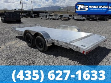 7x20 Alcom Open Car Hauler Aluminum Aluminum Trailer - 10K GVWR -