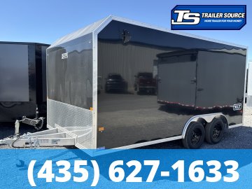 8.5x16 Alcom EZ Hauler XLT Auto Aluminum Enclosed Cargo Trailer - 7'0" Interior - 7K GVWR - Spare Tire