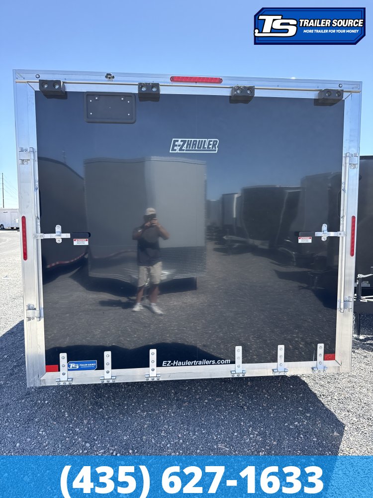 8.5x16 Alcom EZ Hauler XLT Auto Aluminum Enclosed Cargo Trailer - 7'0" Interior - 7K GVWR - Spare Tire