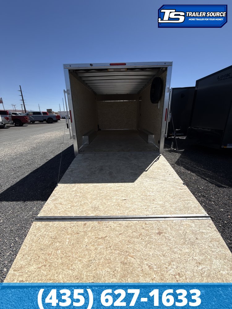 8.5x16 Alcom EZ Hauler XLT Auto Aluminum Enclosed Cargo Trailer - 7'0" Interior - 7K GVWR - Spare Tire
