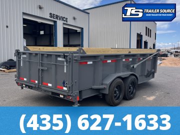 7x16 Diamond C LPT 208 Pacesetter Pkg Dump Trailer - 32" Sides - 18K GVWR - 7 Gauge Floor and Walls