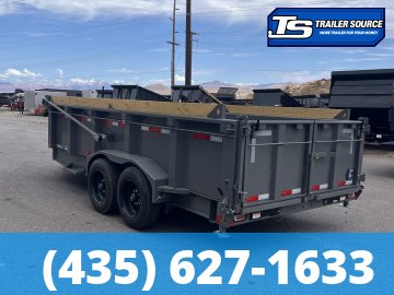 7x16 Diamond C LPT 208 Pacesetter Pkg Dump Trailer - 32" Sides - 18K GVWR - 7 Gauge Floor and Walls