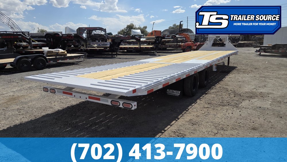 8.5x38 Diamond C FMAX-HDT 212 Gooseneck Hydraulic Dovetail Equipment Trailer - 25.9K GVWR - Hydraulic Jack(s)