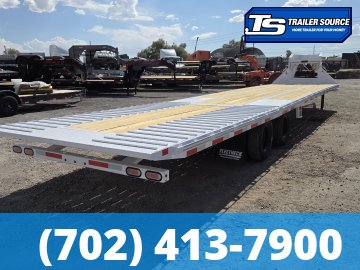 8.5x38 Diamond C FMAX-HDT 212 Gooseneck Hydraulic Dovetail Equipment Trailer - 25.9K GVWR - Hydraulic Jack(s)