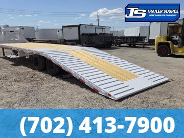 8.5x38 Diamond C FMAX-HDT 212 Gooseneck Hydraulic Dovetail Equipment Trailer - 25.9K GVWR - Hydraulic Jack(s)