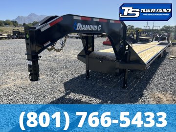 8.5x40 Diamond C FMAX-HDT 216 Gooseneck Hydraulic Dovetail Equipment Trailer - 40K GVWR - 18 Ply Tires, ABS Brakes, Hydraulic Jack(s)