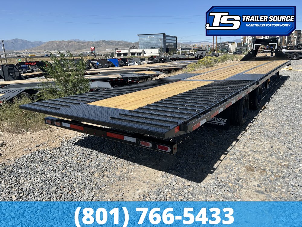 8.5x40 Diamond C FMAX-HDT 216 Gooseneck Hydraulic Dovetail Equipment Trailer - 40K GVWR - 18 Ply Tires, ABS Brakes, Hydraulic Jack(s)