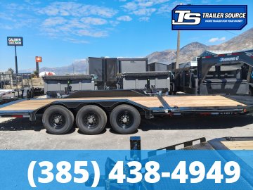 8.5x24 Double A Pro Series CT Tilt Trailer - 23K GVWR - I-Beam Frame, Torsion Axles