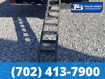 8.5x24 K&S Fabrication Deckover Equipment Trailer - 15K GVWR - Slide Out Ramps, Spare Tire