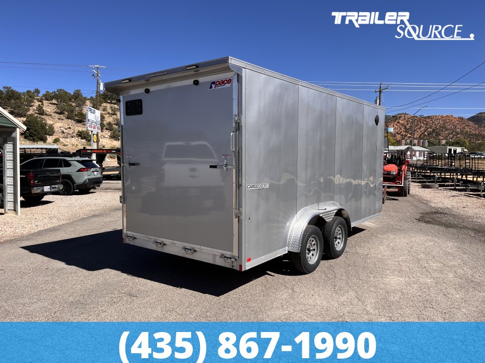 7.5x16 Pace American Cargo Sport Aluminum 7'0" Interior 7K Tandem Axle Enclosed Cargo