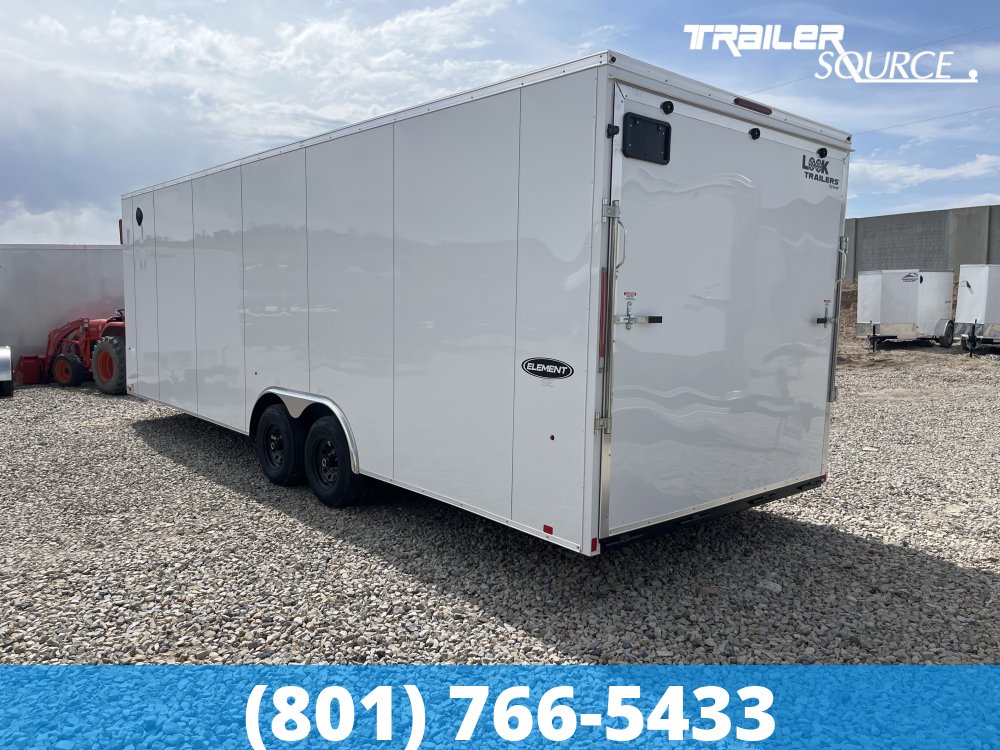 8.5x26 Look Element 7'6" Interior 10K Tandem Axle Enclosed Cargo