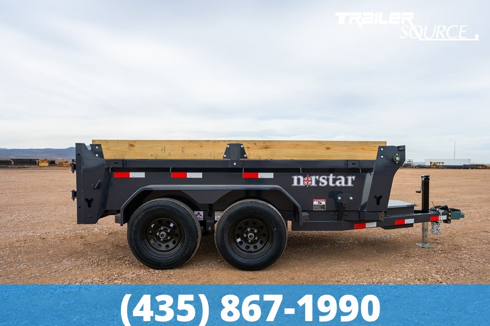 5x10 Norstar Iron Bull DCB 18" Sides 7K Dump Trailer