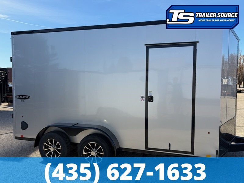 7x14 Look Element SE Enclosed Cargo Trailer - 7'6" Interior - 7K GVWR 16" Cross Member Upgrade, Alloy Wheels, Black Out Package, Ramp Door, RV Door, Screwless Exterior