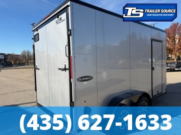 7x14 Look Element SE Enclosed Cargo Trailer - 7'6" Interior - 7K GVWR 16" Cross Member Upgrade, Alloy Wheels, Black Out Package, Ramp Door, RV Door, Screwless Exterior
