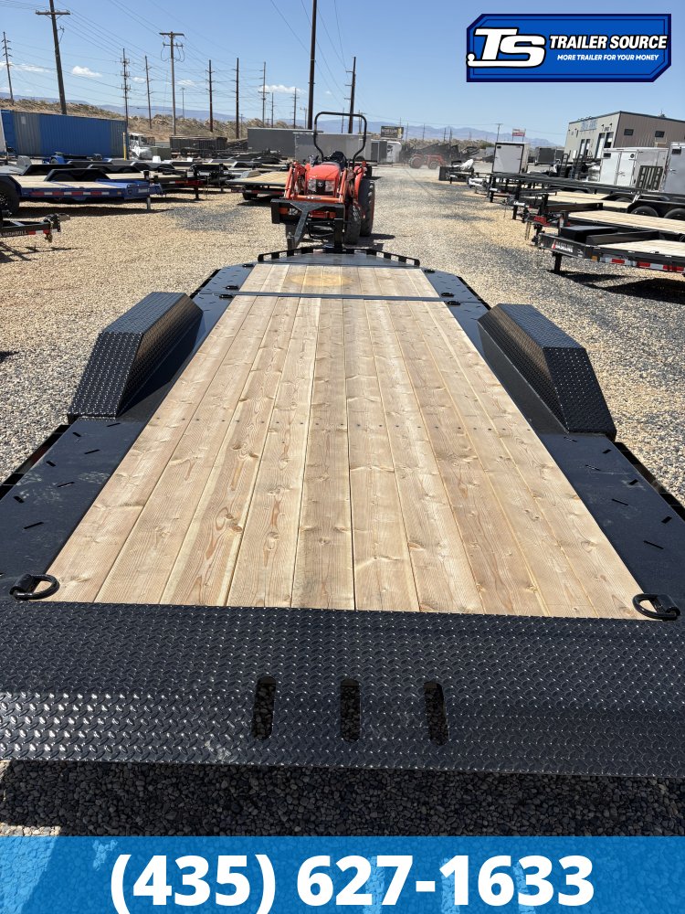 8.5x22 Double A Pro Series CT Tilt Trailer - 17.5K GVWR - Torsion Axles, Wide Body w/ Drive Over Fenders