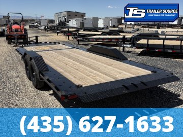 8.5x22 Double A Pro Series CT Tilt Trailer - 17.5K GVWR - Torsion Axles, Wide Body w/ Drive Over Fenders