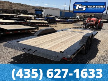 8.5x22 Double A Pro Series CT Tilt Trailer - 17.5K GVWR - Torsion Axles, Wide Body w/ Drive Over Fenders