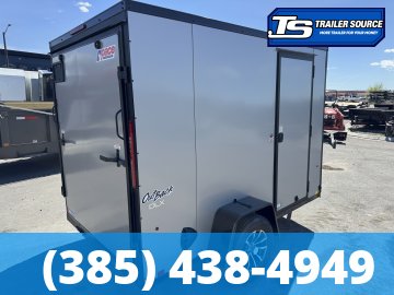6x10 Pace American Outback Deluxe Enclosed Cargo Trailer - 6'6" Interior - 3.5K GVWR - .080 PolyCor, Alloy Wheels, Black Out Package