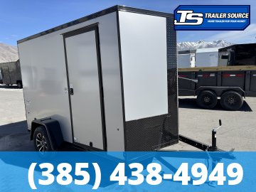 6x10 Pace American Outback Deluxe Enclosed Cargo Trailer - 6'6" Interior - 3.5K GVWR - .080 PolyCor, Alloy Wheels, Black Out Package