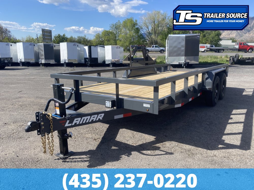7x18 Lamar U6 Equipment Trailer - 14K GVWR -