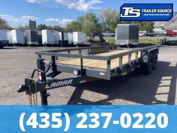 7x18 Lamar U6 Equipment Trailer - 14K GVWR -