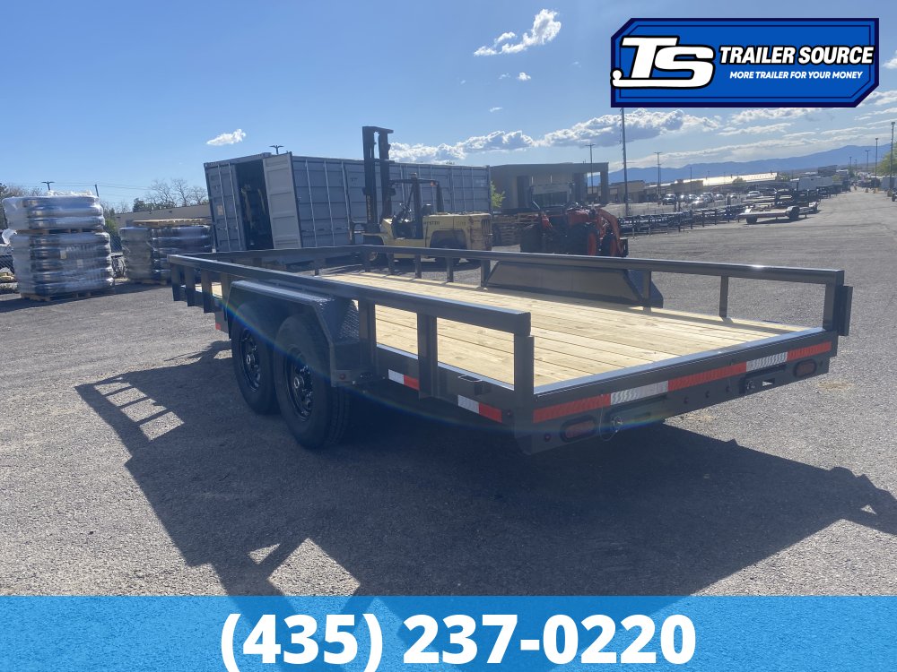 7x18 Lamar U6 Equipment Trailer - 14K GVWR -