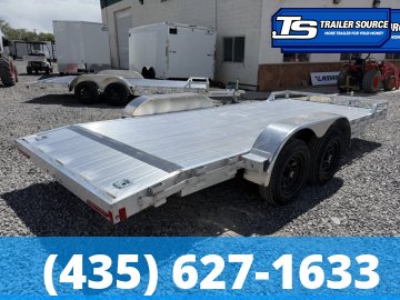 7x20 Alcom Open Car Hauler Aluminum Aluminum Trailer - 7K GVWR -