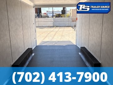 8.5x24 Haulmark Heat Enclosed Car Hauler Trailer - 7'6" Interior - 10K GVWR - .080 PolyCor, 2 Tone Color, Black Out Package, Rear Spoiler w/ Load Lights
