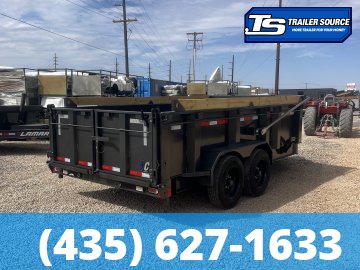 7x14 Diamond C LPT 208 Dump Trailer - 32" Sides - 18K GVWR - 18 Ply Tires, ABS Brakes, Board Brackets