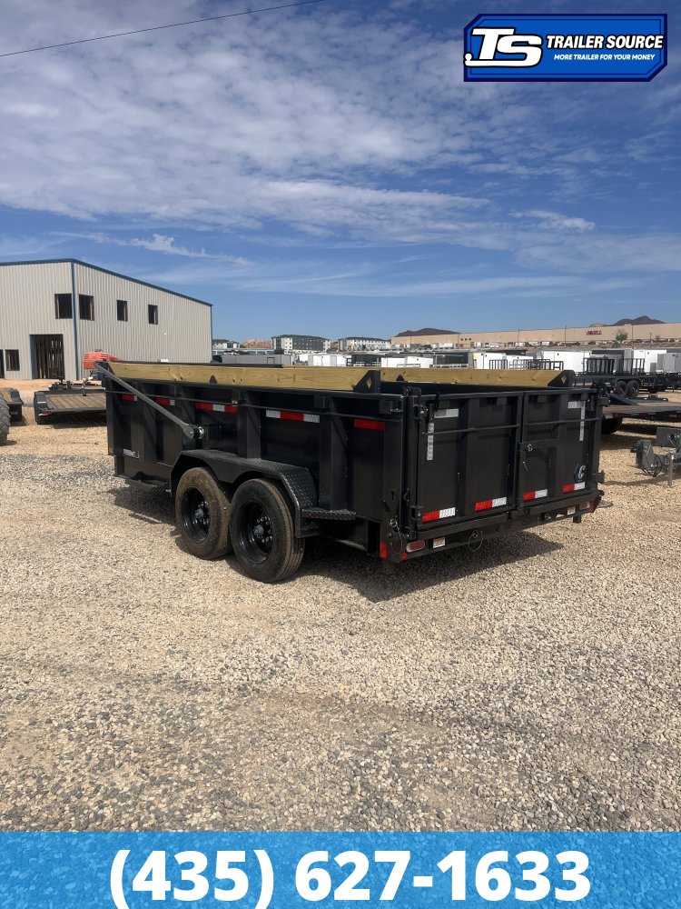 7x14 Diamond C LPT 208 Dump Trailer - 32" Sides - 18K GVWR - 18 Ply Tires, ABS Brakes, Board Brackets