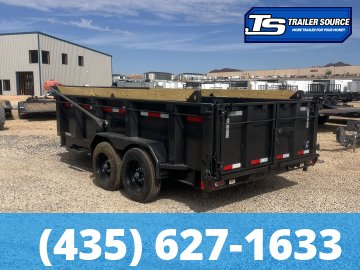 7x14 Diamond C LPT 208 Dump Trailer - 32" Sides - 18K GVWR - 18 Ply Tires, ABS Brakes, Board Brackets