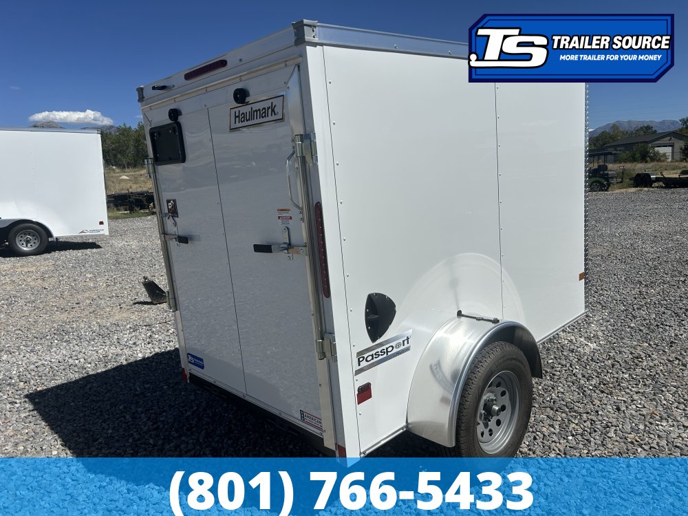 5x8 Haulmark Passport Enclosed Cargo Trailer - 6'6" Interior - 3.5K GVWR - Ramp Door