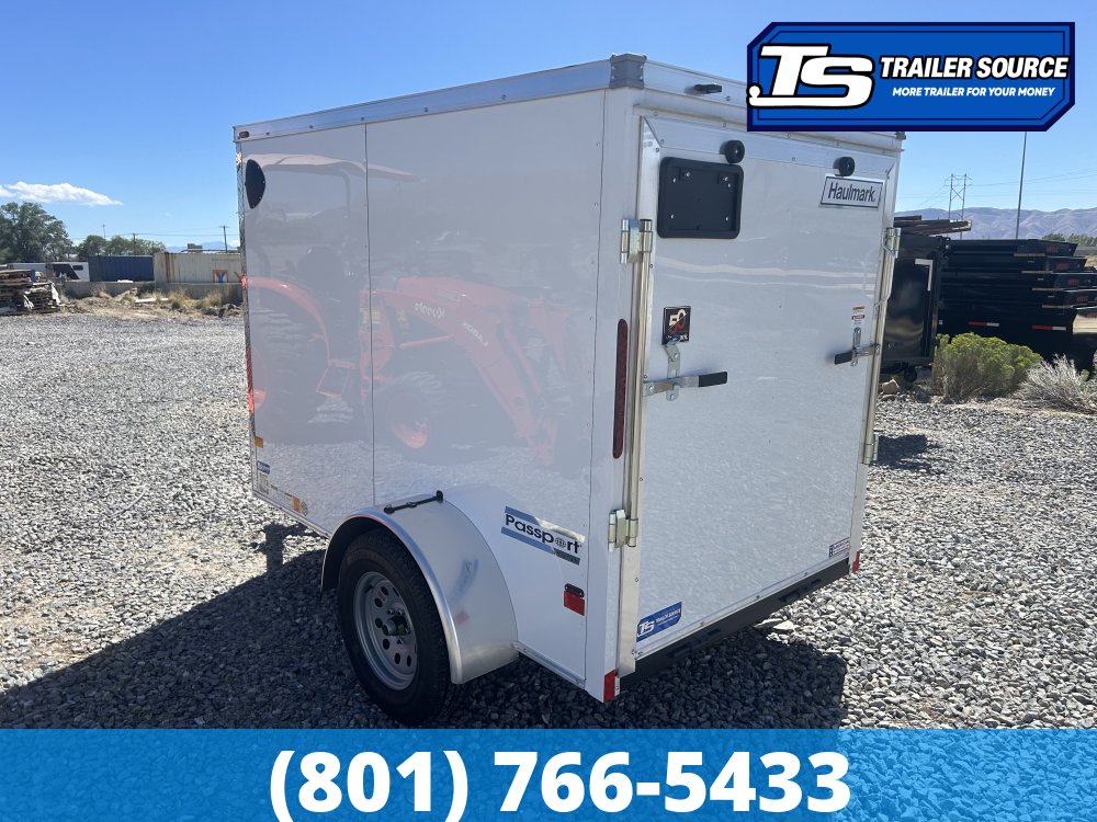 5x8 Haulmark Passport Enclosed Cargo Trailer - 6'6" Interior - 3.5K GVWR - Ramp Door