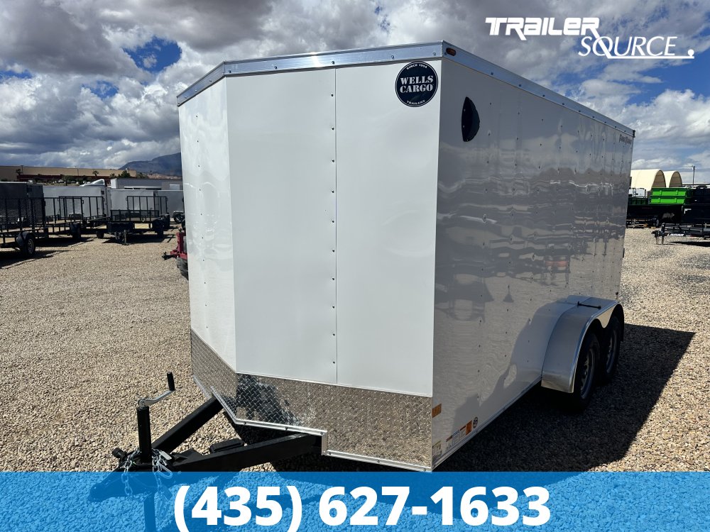 7x14 Wells Cargo FastTrac 6'6" Interior 7K Tandem Axle Enclosed Cargo
