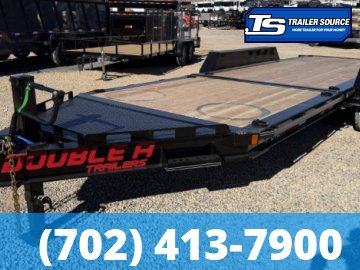 7x24 Double A Pro Series CT Tilt Trailer - 17.5K GVWR - I-Beam Frame, Torsion Axles