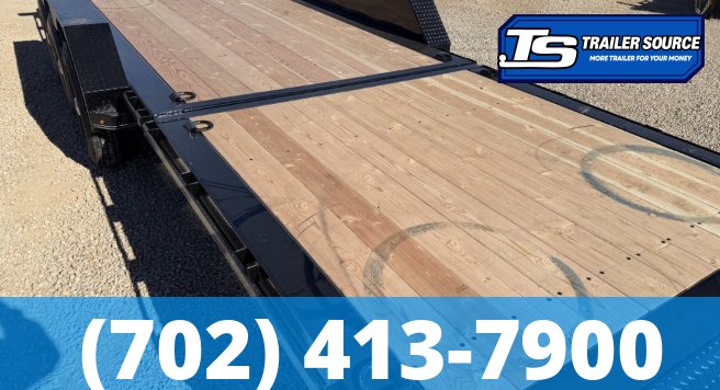7x24 Double A Pro Series CT Tilt Trailer - 17.5K GVWR - I-Beam Frame, Torsion Axles