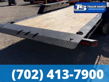7x24 Double A Pro Series CT Tilt Trailer - 17.5K GVWR - I-Beam Frame, Torsion Axles