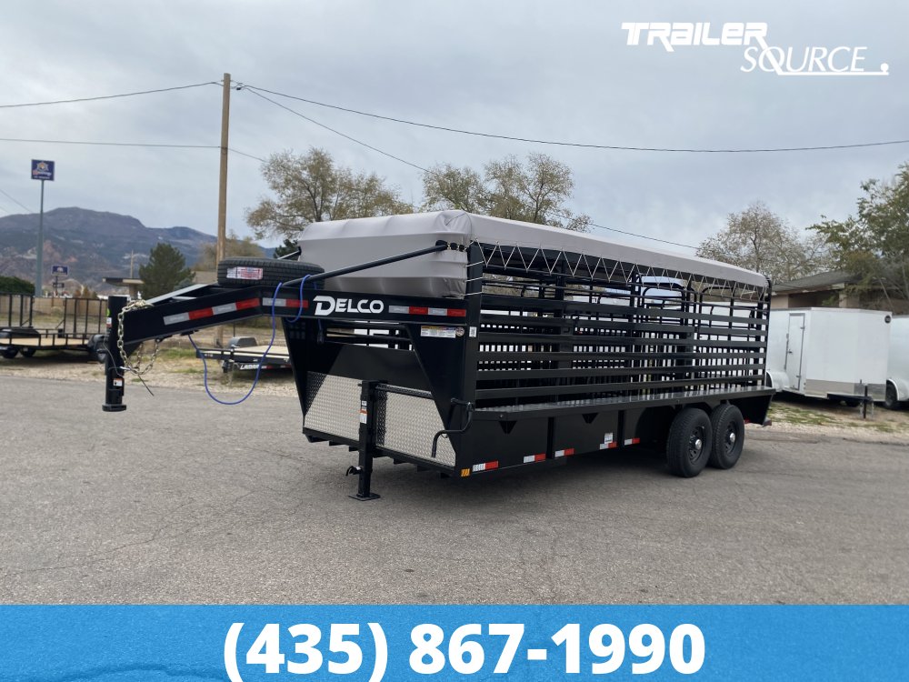 6.8x20 Delco Gooseneck Bar Top Stock Horse