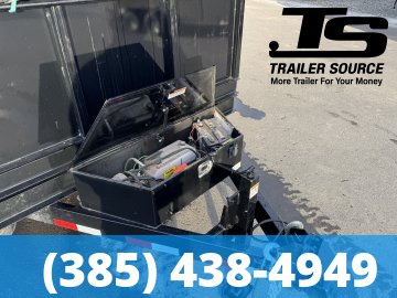 7x14 Snake River DUMP Dump Trailer - 14K GVWR - Battery, D-Rings, Slide Out Ramps, Spare Mount, Spare Tire, Spreader Gate, Stabilizer Jacks, Tongue Box