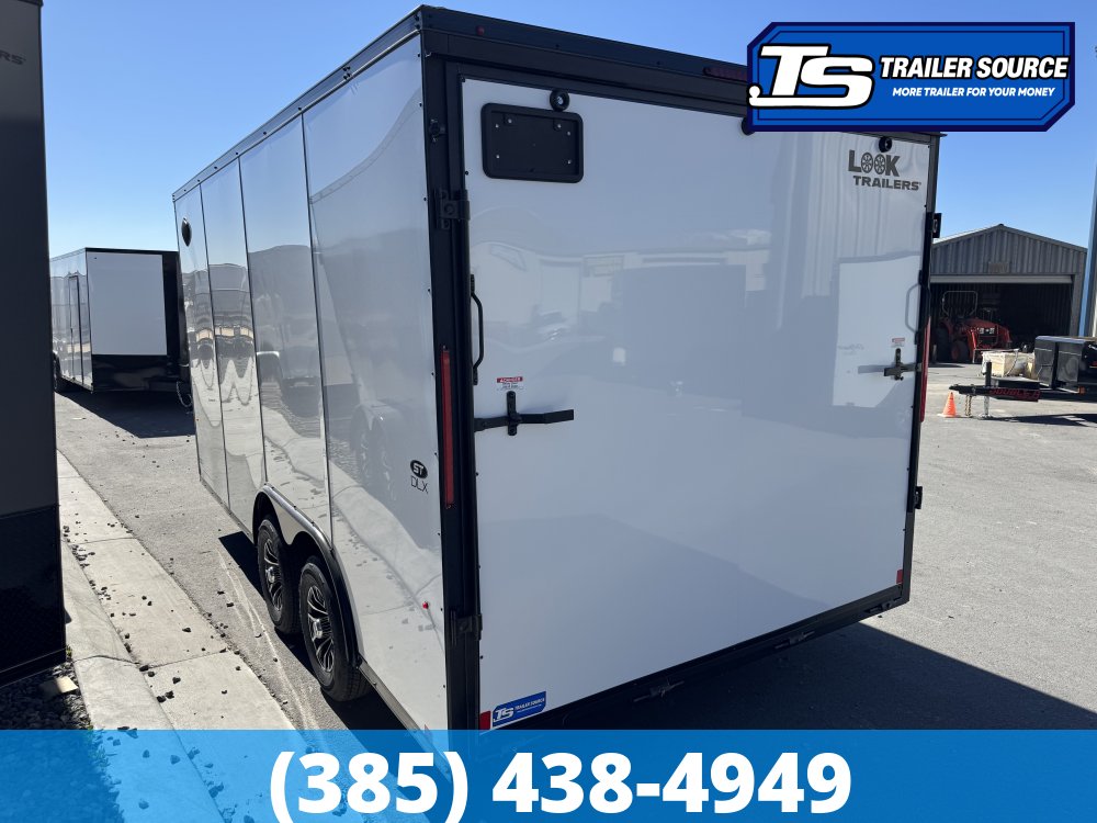 8.5x16 Look ST DLX Enclosed Cargo Trailer - 7'0" Interior - 10K GVWR - .080 PolyCor, Alloy Wheels, Black Out Package, D-Rings, Dovetail, Ramp Door, Ramp Extension