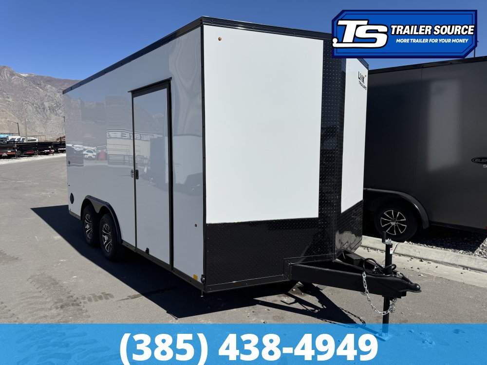 8.5x16 Look ST DLX Enclosed Cargo Trailer - 7'0" Interior - 10K GVWR - .080 PolyCor, Alloy Wheels, Black Out Package, D-Rings, Dovetail, Ramp Door, Ramp Extension
