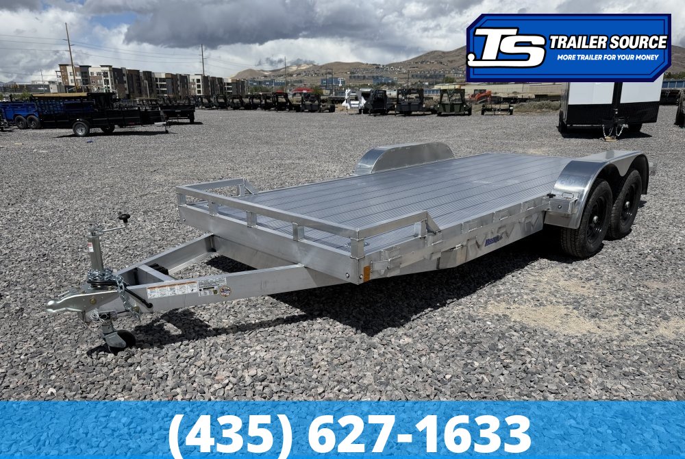 7x18 Alcom Open Car Hauler Aluminum