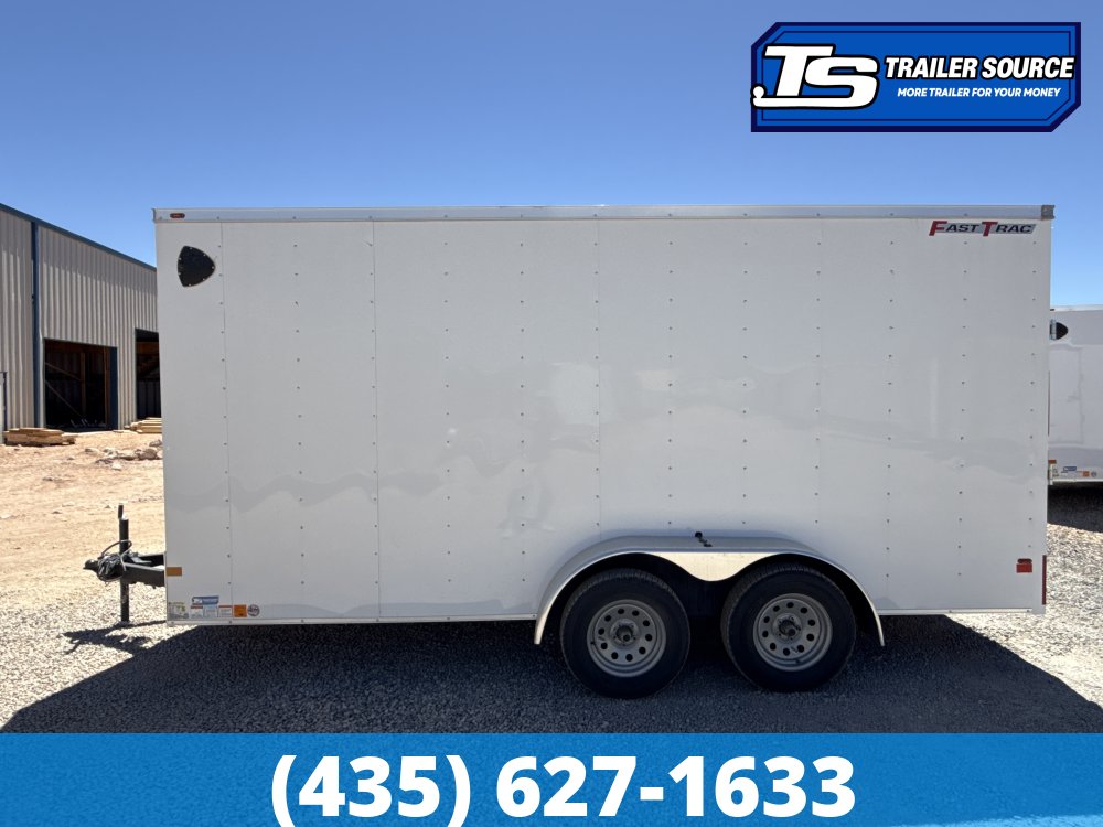 7x16 Wells Cargo FastTrac Enclosed Cargo Trailer - 7'0" Interior - 7K GVWR - Ramp Door