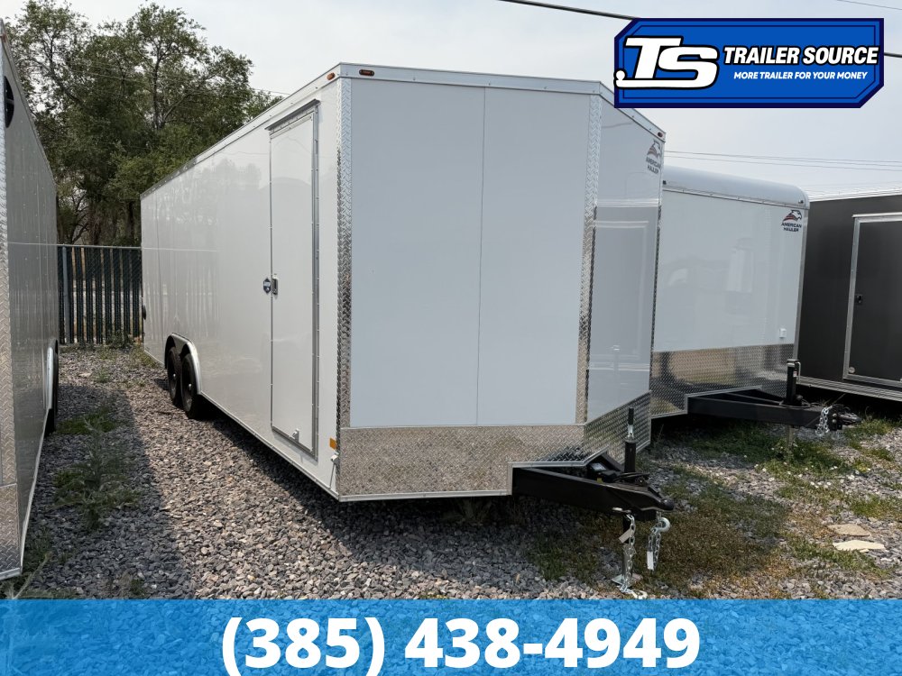8.5x24 American Hauler Arrow Deluxe Enclosed Cargo Trailer - 7'0" Interior - 10K GVWR - .080 PolyCor, Dovetail