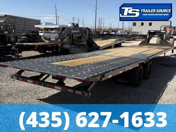 8.5x36 Maxx-D YDX Gooseneck Hydraulic Dovetail Equipment Trailer - 30K GVWR - Hydraulic Jack(s)