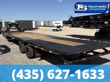 8.5x36 Maxx-D YDX Gooseneck Hydraulic Dovetail Equipment Trailer - 30K GVWR - Hydraulic Jack(s)