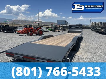 8.5x36 Lamar H8 Gooseneck Wide Body w/ Drive Over Fenders Equipment Trailer - 14K GVWR -