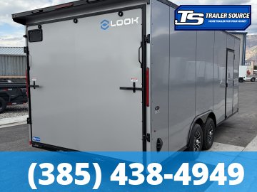 8.5x20 Look ST DLX Enclosed Cargo Trailer - 7'0" Interior - 10K GVWR - .080 PolyCor, Alloy Wheels, Black Out Package, D-Rings, Rear Spoiler w/ Load Lights